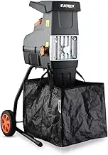 FUXTEC Elektro Gartenhäcksler FX-EGH2800T, Walzenhäcksler mit 2800W Leistung, ma