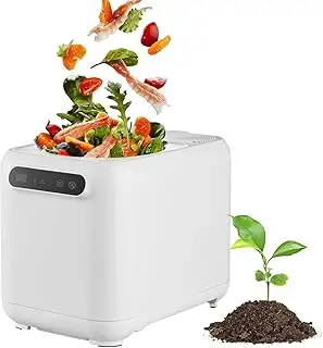 Elektrischer Komposter für Küche, 3L Arbeitsplatte Kompost Bin mit Big Carbon Fi
