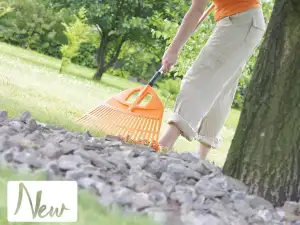 Gartenrechen Rechen Fächerbesen Holzstiel Laubbesen Harke 182cm Landschaftsbesen