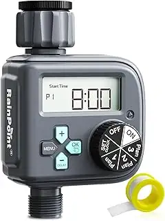 RAINPOINT Bewässerungscomputer mit 3 Zeitplänen, Regenverzögerung, Automatische 