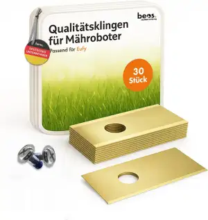 BEOS 30x Premium Titan Ersatzmesser & Schrauben mit Sicherung - Kompatibel mit d
