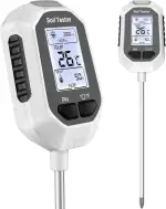 YAMRON ph messgerät Erde, 5-in-1 Digital Plant bodenmessgerät with PH Value/Temperature/Feuchtigk...