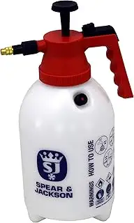 Spear & Jackson 2LPAPS 2 Liter (2 L) Garten-Drucksprüher – Verstellbare Messingdüse, Pumpmechanis...