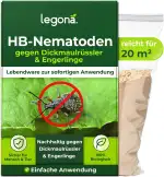 Legona HB-Nematoden gegen Dickmaulrüssler - 20m² / 10 Mio - hochwirksam & biologisch Käfer und Engerlinge des Junikäfer und Gartenlaubkäfer bekämpfen