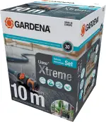Gardena Schlauch Textilschlauch Liano Xtreme 1/2", 10 Meter Set + Indoor-Adapter