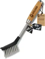 Premium Reinigungsbürste für Mähroboter & Gartengeräte - integrierter Schaber, materialschonende ...