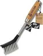 Premium Reinigungsbürste für Mähroboter & Gartengeräte - integrierter Schaber, materialschonende ...