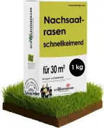 Samen Schwarzenberger I Nachsaat Rasensamen | 1 kg für 30 m² I schnellkeimend & pflegeleicht I fü...