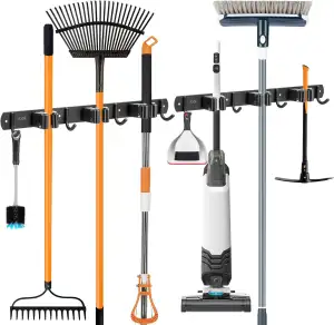 ibell 2 Stück Besenhalterung Wand, Gerätehalter Edelstahl Gartengerätehalter Wan