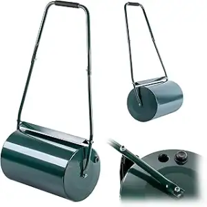KADAX Rasenwalze, 50cm Breite, 32cm Durchmesser, Befüllbar mit Wasser oder Sand,