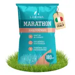 LERAVA® Rasenlangzeitdünger Marathon (180 m²) – Frühjahrsdünger Rasen mit Langzeitwirkung – NPK-Dünger für dichten, vitalen Rasen – Kontrollierte Nährstoffabgabe bis zu 3 Monate