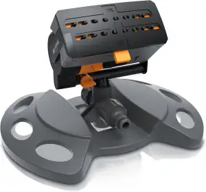 Brandson - Rasensprenger Viereckregner 3/4 Zoll – 16 Düsen – für große Flächen -