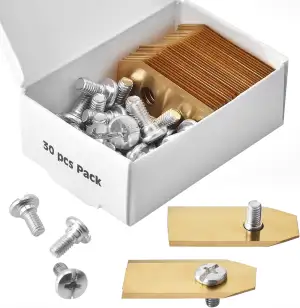 30 Stück Titan-Klingenmesser, Roboter-Rasenmähermesser für alle Husqvarna Automower Gardena Robot...