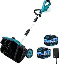 Akku Schneefräse für Makita Akku 18V,1000W Elektrische Schneefräse mit Rollen, A