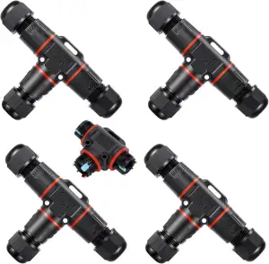 4 Stück Kabelverbinder Wasserdicht 3 Polig, für Ø3-12 mm Kabeldurchmesser, Ip68 