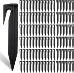 SENENQU 200er-Set Erdnägel Mähroboter Erdnägel für Mähroboter kunststoff Erdanker Kabel Mähroboter Zubehör für Mähroboter Begrenzungskabel Kompatibel mit Gardena, Worx, Bosch