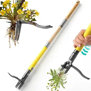 Unkrautstecher mit langem Stiel und Auswurfmechanismus – Stand-Up Unkrautentfern