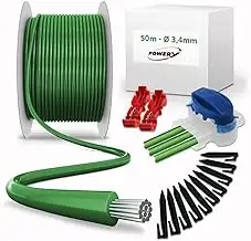 Reparatur-Set mit 50m Begrenzungskabel 3,4mm 50 Haken, 10 Verbinder, 4 Klemmen f