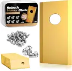 30er Set Mähroboter Klingen für Worx Landroid, Hochwertige Ersatzmesser für Rasenmäher mit passenden Schrauben, Titan Messer Klingen kompatibel mit Worx, LandXcape und Einhellzl