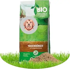 Plantura Bio-Rasendünger Frühjahr/Sommer, 100% organischer Langzeitdünger für sa