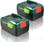 18V 5.0Ah Ersatzakku Kompatibel mit Bosch PBA PSB PSR Home & Garden, 5000mAh Lithium Akku für Glo...