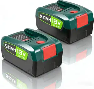 18V 5.0Ah Ersatzakku Kompatibel mit Bosch PBA PSB PSR Home & Garden, 5000mAh Lit