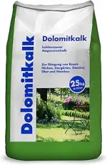Dolomitkalk Rasenkalk-Zur Vorbeugung von Moosbildung im Rasen mit Calcium und viel Magnesium 25 kg