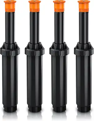 Brandson - 4X Set Versenkregner Viereck - Rasensprinkler – Pop-up Bewässerungssy