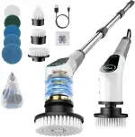 Elektrische Reinigungsbürste, 8 in 1 Electric Cleaning Brush mit austauschbaren Bohrbürstenköpfen...