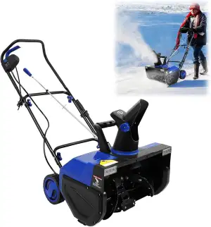 Schneefräse Elektrisch Elektro Schneefräse mit 2 LED Leuchten 7,6m Wurfreichweit