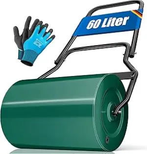 KESSER® Rasenwalze Metall befüllbar mit Wasser oder Sand mit 60 Liter Füllvolume