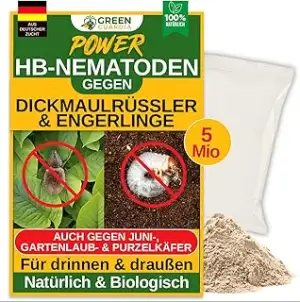 Power HB-Nematoden gegen Dickmaulrüssler & Engerlinge - 5 Mio. (10m²) -biologisc