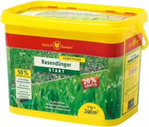WOLF-Garten | Rasendünger Start LH 240 für 240m²; für die rasche Anfangsentwickl