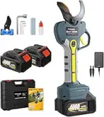 50mm Elektrische Astschere mit 21V 4Ah Akku & 2 Batterien, 900W Bürstenlosmotor - Professionelle ...