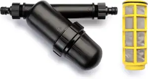 REHAU Wasserfilter mit Sieb, verhindert Verunreinigungen, verlängert Lebensdauer von Perlschlauch/Tropfschlauch/Regner