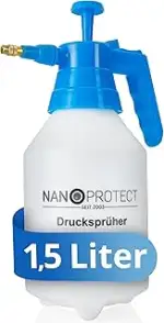 Nanoprotect Handsprüher 1,5 Liter | Drucksprüher mit Verstellbarer Messingdüse | Pumpsprüher | Ga...