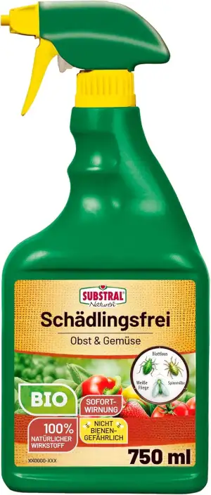 Substral Naturen Bio Schädlingsfrei Obst und Gemüse, 750 ml Flasche - Natürliche