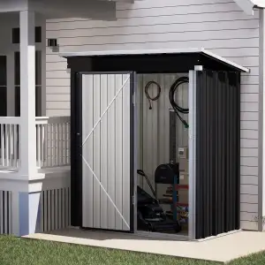 UDPATIO Metall Gartenhaus mit 2.5 m³, Pultdach - 164 x 99 x 181 cm für den Außen