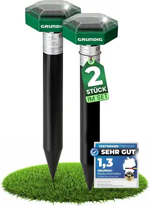 GRUNDIG Maulwurf Vertreiber Wühlmausschreck 2erPack - SCHNELLE Ergebnisse mit ex