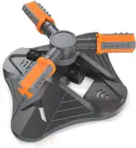 Brandson - Rasensprenger 3/4 Zoll - 360 Grad Kreisregner - Garten Sprinkler - Rotierender Wasser Sprinkler - mit Schnellkupplung - für Bewässerungsanlagen - Rasensprinkler für den Garten