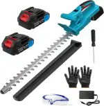Akku-Heckenschere für Makita Akkus,Elektrische Heckenschere mit 2 * 2000mAh Akku und Ladegerät,51...