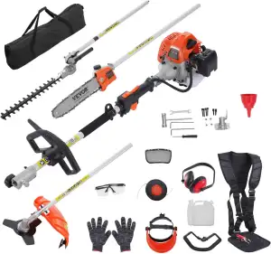 VEVOR 26CC 5-in-1 Multifunktions-Heckentrimmer, Benzin-Heckenschere, Unkrautvern
