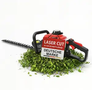 Benzin-Heckenschere mit Drehgriff und Anstoßschutz – 680 mm Schwertlänge, 620 mm