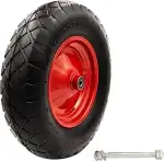 Schubkarrenrad, Luftreifen mit Schlauch, Stahlfelge, Präzisionskugellager, Ink. Achse, Ersatzrad ...