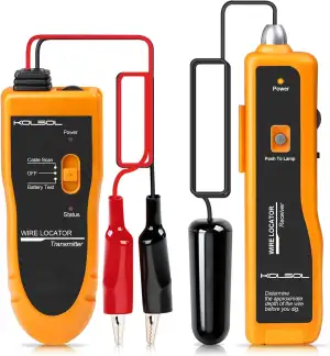 F02 Erdkabel-Suchgerät, Kabelsuchgerät mit Kopfhörer, Kabeltester für Hundezaunk