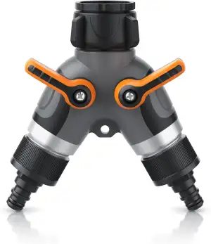 Brandson - 2 Wege Verteiler - Garten Ventil 1 Eingang 2 Ausgänge – Wasserverteil