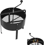 UISEBRT Gartensieb Erde Bodensieb aus Metall Handkurbelsieb Kompostsieb Sieb für Erde Steine Komp...