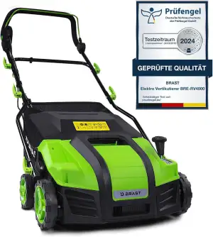 BRAST Vertikutierer Elektro Rasenlüfter | 1500-2000 Watt | 32-40cm Arbeitsbreite
