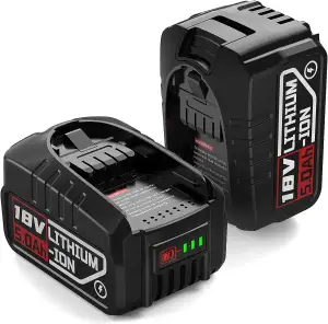 18V 5.0Ah Ersatzakku für Bosch Haus und Garten Werkzeuge, 2X 18V Lithium-lonen a
