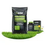 Turbogrün Rasendünger mit Unkrautvernichter, 125m²-Bundle, gesunder Rasen verdrängt Moos, Ideal f...